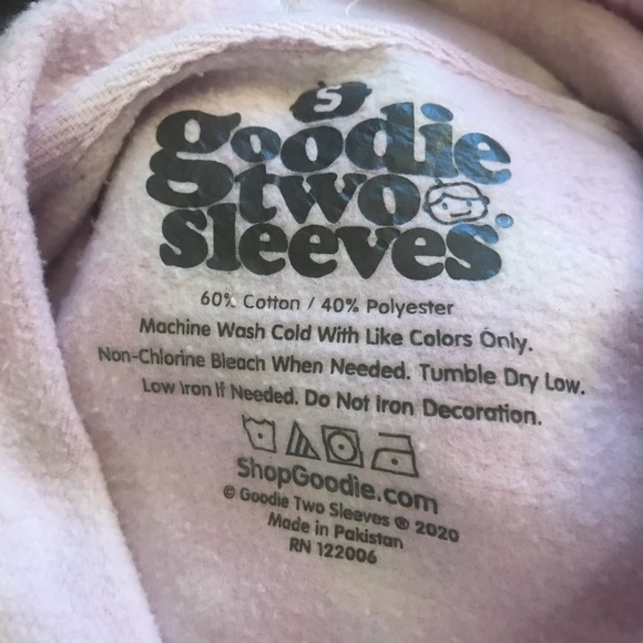 Goodie Two Sleeves Light Purple Tie Dye Hoodie Sweatshirt- Size S - Picture 5 of 5